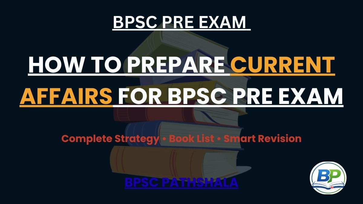 Current affairs preparation for BPSC Pre exam