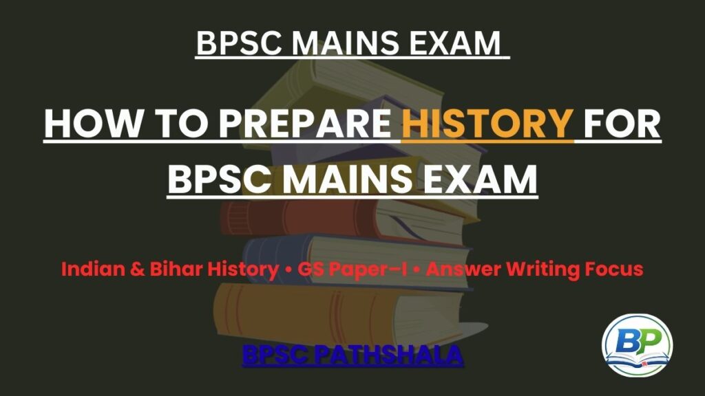 History for BPSC Mains Exam with Bihar focus