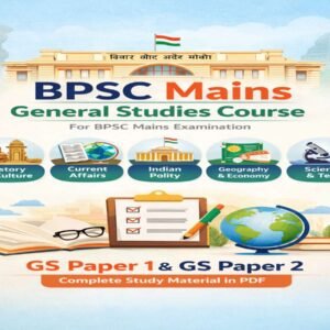 BPSC Mains GS Complete Study Material – English Medium