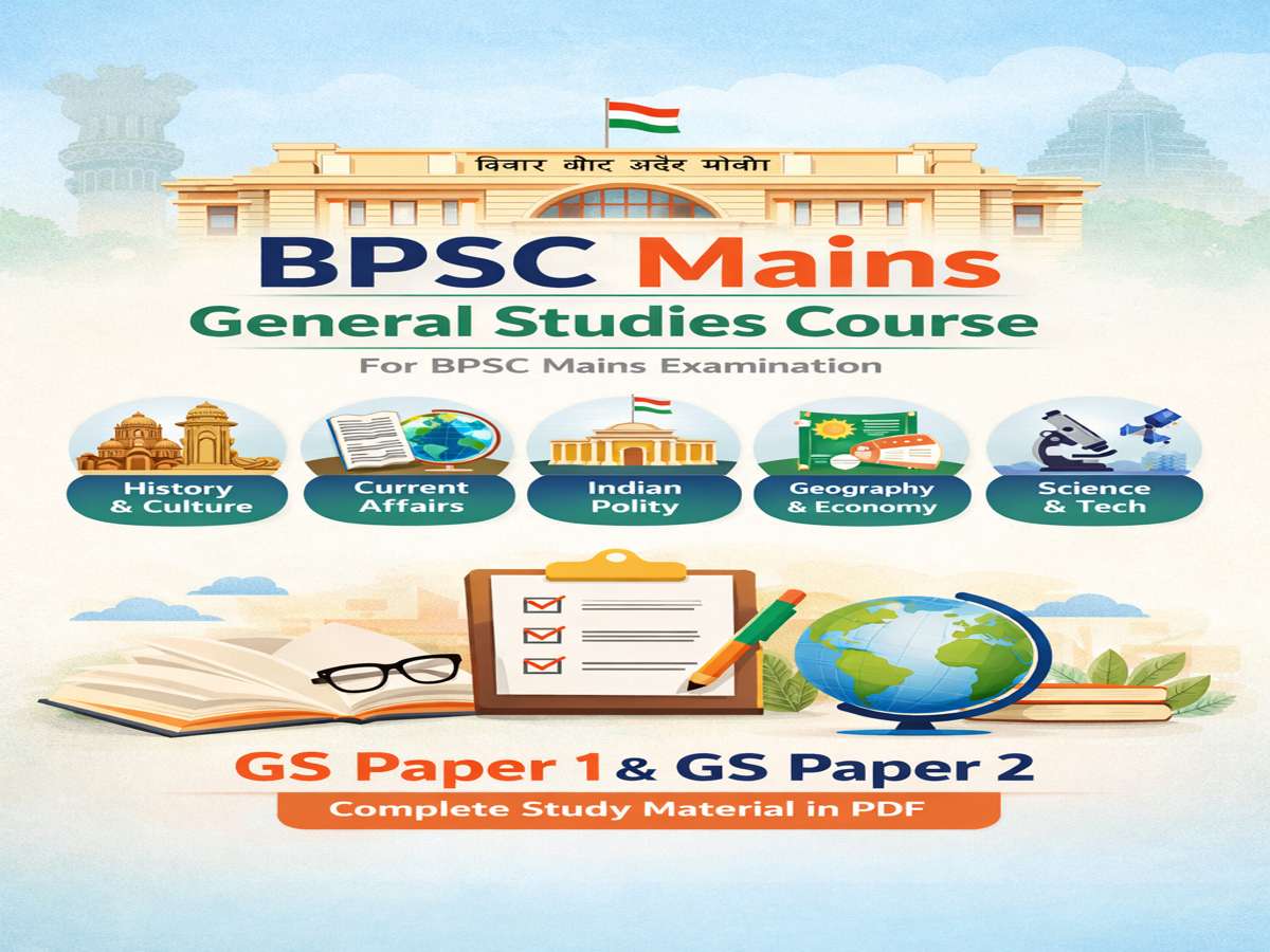 BPSC Mains GS Study Material – Hindi