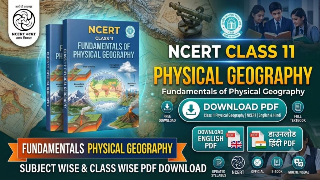 NCERT Class 11 Physical Geography Book PDF free download in English and Hindi medium for CBSE, UPSC, BPSC and other competitive exams.