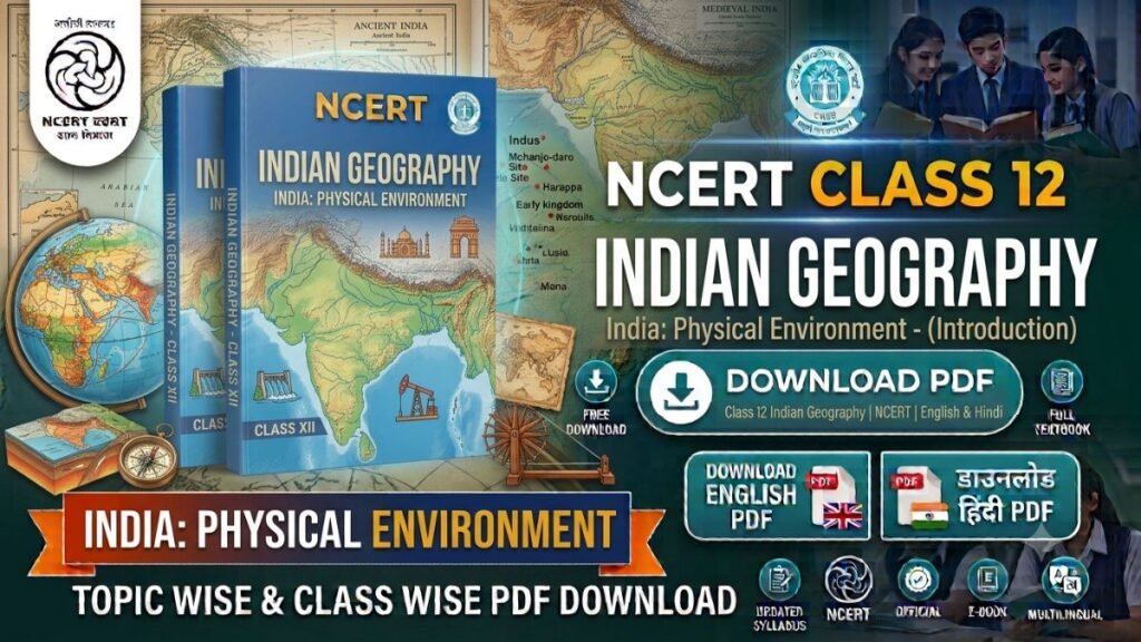 NCERT Class 12 Indian Geography Book PDF free download in English and Hindi medium for CBSE, UPSC, BPSC and other competitive exams