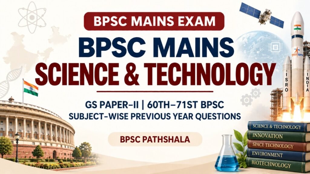 bpsc mains gs science and technology questions
